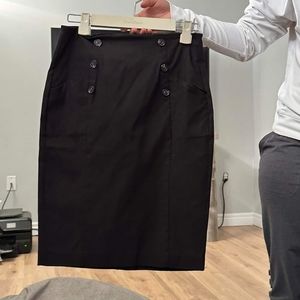 RW&Co black pencil skirt Small